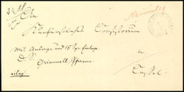 "WOLFHAGEN 24 3 1845" - K1, Feuser 3976-3, Nebst Handschriftlichem Leitvermerk "Naumburg" In Roter Tinte Auf 2 1/2... - Otros & Sin Clasificación