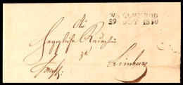 "WALLMEROD 29 OCT 1850" - L2, Feuser 3768-3, Auf Faltbriefhülle Nach Limburg  BFWALLMEROD 29 OCT 1850 -... - Other & Unclassified