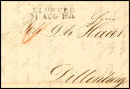 "LIMBURG 31 AUG 1828" - L2, Feuser 2046-6, Klar Nebst Rötelzeichen "V" (soll Speziell Für Sendungen Nach... - Other & Unclassified