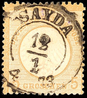 "SAYDA 12/1 73" - K2, Zentrisch Auf DR 5 Gr. Kleiner Schild, Kabinett, Mi. 120.- +, Katalog: DR 6 OSAYDA 12 / 1... - Saxe