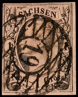 "19" - Meissen, Klar Und Zentrisch Auf Tadelloser 1 Ngr. König Johann I. In A-Farbe In Type II, Bestens Gepr.... - Saxony