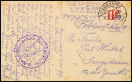 1919, Feldpostkarte Von MARGONIN 8.5.19 Mit Briefstempel "3. Komp. Grenzschutz-Bataillon VI." Nach Sangershausen,... - Sonstige & Ohne Zuordnung