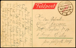 1919, Feldpostkarte Aus INSTERBURG 30.8.19 An Einen Gefreiten Der 3.Komp. Batl. Preußen Nr. 14 Mit Der... - Otros & Sin Clasificación