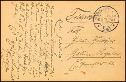 1919, Feldpost-Ansichtskarte Aus Podgorz Mit Feldpost-Stempel "Deutsche Feldpost *3067* 6.4.19" Nach Berlin,... - Autres & Non Classés