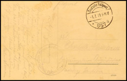 1919, Feldpost-AK Aus Terespol Mit Stempel "Deutsche Feldpost *857 A 1.7.19" Und Briefstempel "Deutsche Feldpost... - Otros & Sin Clasificación