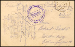 1919, Feldpost- AK Aus Insterburg Mit Stempel "....19.11.19" Und Briefstempel "Freiwilliges Landesjägerkorps... - Other & Unclassified