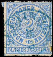 "ZELTINGEN 8 3" - Blauer K2, OPD Trier, Zentrisch Auf NDP 2 Gr., Kleiner Eckbug, In BLAUER Stempelfarbe Nicht Im... - Otros & Sin Clasificación