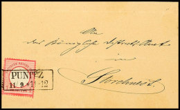 "PUNITZ 11/9 (1872)" - Ra2, OPD Posen, Herrlich Klar Auf Brief DR 1 Gr. Kleiner Brustschild Nach Storchennest,... - Autres & Non Classés