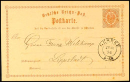 "GESECKE 23 11 74" - K2, OPD Arnsberg, Klar Auf GS-Postkarte DR 1/2 Gr. Nach Lippstadt, Katalog: DR P1... - Autres & Non Classés