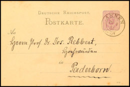 "ANNEN 10 2 83" - K2, OPD Arnsberg, Auf GS-Postkarte DR 5 Pfg Nach Paderborn, Katalog: DR P BFANNEN 10 2 83 -... - Autres & Non Classés