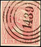 "1439" (geschlossene 4) - STETTIN, Klar Auf Breitrandigem Kabinettstück 1 Sgr. Gegitterter Grund, Katalog: 10a... - Autres & Non Classés