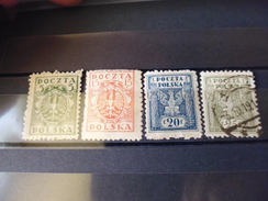 POLOGNE TIMBRE OU SERIE YVERT N° 160--164 - Used Stamps
