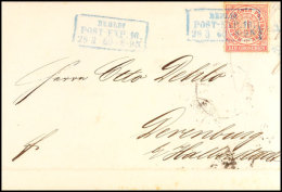 "BERLIN POST-EXP.16. 28 8 68" - Blauer Ra2, KBHW 417 B (140 Punkte), Auf Brief 1 Gr. Nach Derenburg, Vollst..... - Otros & Sin Clasificación