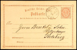 "BERLIN P.E.14. 8 9 74" - K1, KBHW 400 (60 Punkte), Klar Auf GS-Postkarte 1/2 Gr. Nach Perleberg, Katalog: P1... - Sonstige & Ohne Zuordnung