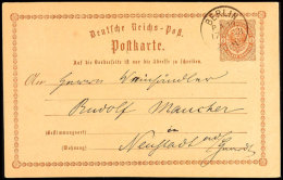 "BERLIN P.A.10. 17 10 73" - K1, KBHW 350 (50 Punkte), Auf GS-Postkarte 1/2 Gr. Nach Neustadt A.d.H., Katalog: P1... - Autres & Non Classés