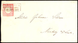 "BERLIN.POST-EXP.9. POTSDAM.BAHNH. 7 10 73" - Ra3, KBHW 331 A (50 Punkte), Auf Briefkuvert 1 Gr. Nach Nienburg ... - Other & Unclassified