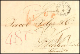 "BERLIN 7 4 (1837)" - K1, KBHW 6, Nebst Versch. Tax-Vermerken Und Rotem Grenzübergangs-L1 "O P"... - Other & Unclassified