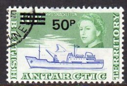 British Antarctic Territory BAT 1971 50p On 10/- Decimal Surcharge, Fine Used - Usados