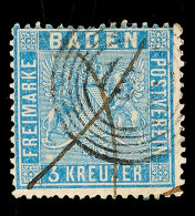 "154" - WALLDÜRN, Zusammen Mit Tintenkreuz Auf 3 Kr. Preußischblau, Mi. 120.- +, Katalog: 10a O154 -... - Autres & Non Classés