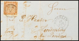 9 Kr. Rötlichbraun Auf Brief Nach "WEINHEIM 19 OCT" 1863 Nach Lindenberg Mit Ankunftsstempel, Katalog: 15a... - Otros & Sin Clasificación