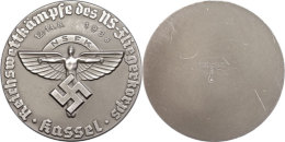 Reichswettkämpfe NS-Fliegerkorps Kassel, Medaille, Durchmesser 8 Cm. Av.: Darstellung Des NSFK Symbols. Rev.:... - Unclassified