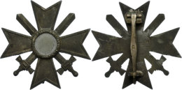 Kriegsverdienstkreuz, Kreuz 1. Klasse Mit Schwertern, Kriegsmetall, Entnazifiziert, An Nadel, Nadel Markiert "L16",... - Unclassified