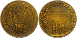 Österreich, Bronzemedaille (Dm. Ca. 45mm, Ca. 45,06g), 1919, Von R. Robert, Auf Den Sieg Der Rechten. Av.... - Autres & Non Classés