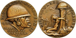 Bronzegussmedaille (Dm. Ca. 59mm, Ca. 60,71g), 1920, Von. K. Goetz. Av: Kopf Eines Afrikaners Mit... - Otros & Sin Clasificación