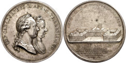 RDR, Maria Theresia, Silbermedaille (Dm. Ca. 49,50mm, Ca. 43,74g), 1780, Von J. N. Würth, Auf Die Verlegung... - Other & Unclassified