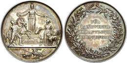 Preussen, Silbermedaille (Dm. Ca. 34,50mm, Ca. 14,32g), O.J., Sign. G. Loos, Ehrenpreis Des Landwirtschaftlichen... - Altri & Non Classificati