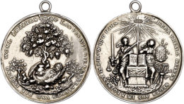 Hamburg, Silbermedaille (Gluckenmedaille), (Dm. Ca. 44,20mm, Ca. 24,32g), O.J., Unsigniert. Av: Henne Mit... - Sonstige & Ohne Zuordnung