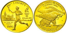 5 Dollars, Gold, 1995, Olympische Spiele 1996, Fackellauf, PP  PP5 Dollars, Gold, 1995, Olympic Games 1996,... - Otros & Sin Clasificación