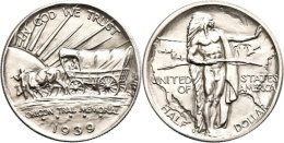 1/2 Dollar, 1939, S, Oregon Trail, KM 159, St.  St1 / 2 Dollar, 1939, S, Oregon Trail, KM 159, St.  St - Autres & Non Classés