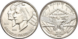 1/2 Dollar, 1939, S, Arkansas, KM 168, F. St.  1 / 2 Dollar, 1939, S, Arkansas, KM 168, F. St. - Autres & Non Classés