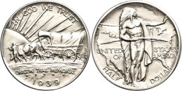 1/2 Dollar, 1939, D, Oregon Trail, KM 159, St.  St1 / 2 Dollar, 1939, D, Oregon Trail, KM 159, St.  St - Autres & Non Classés