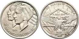 1/2 Dollar, 1937, S, Arkansas, KM 168, St.  St1 / 2 Dollar, 1937, S, Arkansas, KM 168, St.  St - Autres & Non Classés