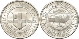 1/2 Dollar, 1936, York County, KM 189, F. St.  1 / 2 Dollar, 1936, York County, KM 189, F. St. - Autres & Non Classés