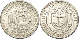1/2 Dollar, 1936, S, Rhose Island, KM 185, St.  St1 / 2 Dollar, 1936, S, Rhose Iceland, KM 185, St.  St - Autres & Non Classés