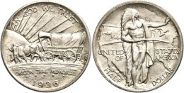 1/2 Dollar, 1936, S, Oregon Trail, KM 159, St.  St1 / 2 Dollar, 1936, S, Oregon Trail, KM 159, St.  St - Autres & Non Classés