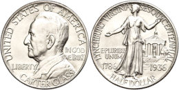 1/2 Dollar, 1936, Lynchburg, KM 183, St.  St1 / 2 Dollar, 1936, Lynchburg, KM 183, St.  St - Autres & Non Classés