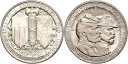 1/2 Dollar, 1936, Gettysburg, KM 181, Vz-st.  Vz-st1 / 2 Dollar, 1936, Gettysburg, KM 181, Extremly Fine To... - Autres & Non Classés