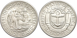 1/2 Dollar, 1936, D, Rhose Island, KM 185, St.  St1 / 2 Dollar, 1936, D, Rhose Iceland, KM 185, St.  St - Autres & Non Classés