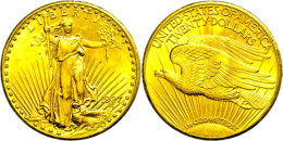 20 Dollars Gold, 1927, Double Eagle, Liberty Standing, Fb. 185, Kleine Randfehler, Ss-vz.  Ss-vz20 Dollars... - Altri & Non Classificati