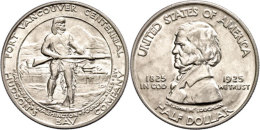 1/2 Dollar, 1925, Vancouver, KM 158, F. St.  1 / 2 Dollar, 1925, Vancouver, KM 158, F. St. - Altri & Non Classificati
