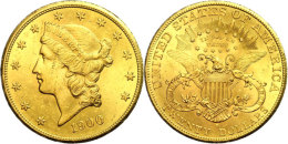 20 Dollars Gold, 1900, Double Eagle, Liberty Head, Mzz S San Francisco, Fb. 178, Randfehler, Ss.  Ss20 Dollars... - Altri & Non Classificati