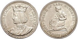 1/4 Dollar, 1893, Isabel I., KM 117, Vz-st.  Vz-st1 / 4 Dollar, 1893, Isabel I., KM 117, Extremly Fine To... - Altri & Non Classificati