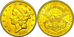 20 Dollars Gold, 1876, Double Eagle, Liberty Head, Fb. 174, Ss.  Ss20 Dollars Gold, 1876, Rolled Gold Eagle,... - Altri & Non Classificati