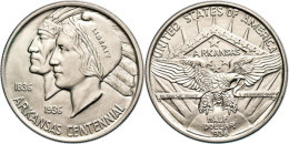 1/2 Dollar, 1938, Arkansas, KM 168, F. St.  1 / 2 Dollar, 1938, Arkansas, KM 168, F. St. - Autres & Non Classés