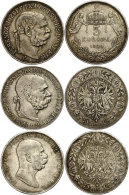 5 Kronen, 1900 Und 1909, Franz Joseph I. Und Ungarn 1909, Je Ss  Ss5 Coronas, 1900 And 1909, Francis Joseph I.... - Hungary