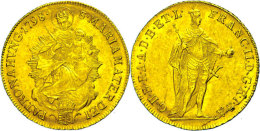 1 Dukat, Gold, Franz II., KM 410, Ss+  Ss1 Ducat, Gold, Francis II., KM 410, Very Fine  Ss - Ungheria